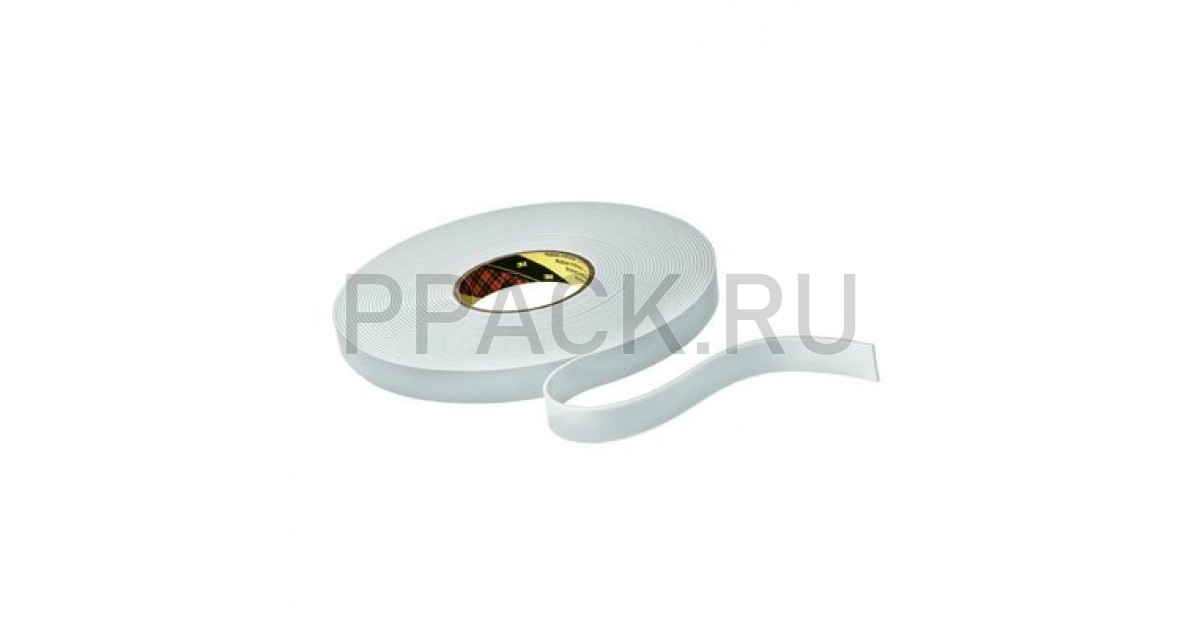 Двухсторонний Скотч 3М 9515W 12м х 33м Белый